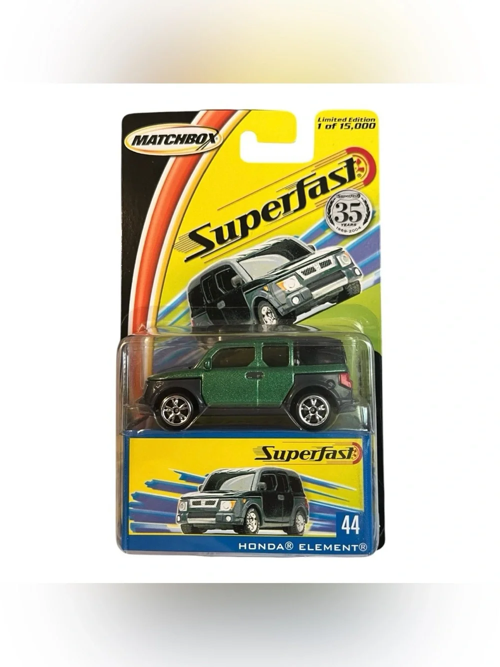 Matchbox Superfast Honda Element #44 Green Limited Edition 1 of 15,000